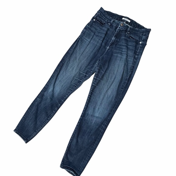 Good American Good Waist Jeans High Waist Semi Skinny Spring Denim 8/29 - Picture 2 of 9